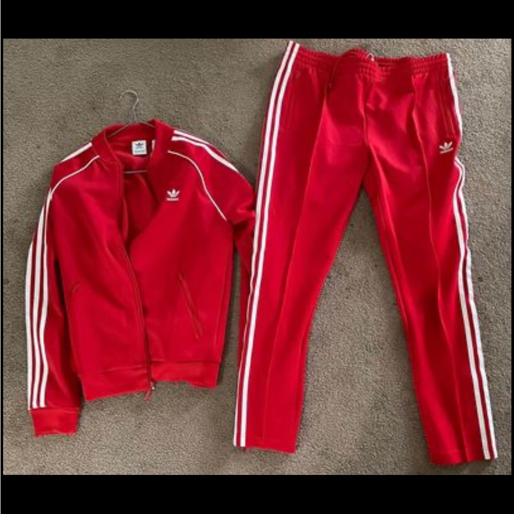Adidas tracksuit - womens size med and large